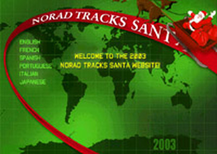 今年もスタートしたNORADのサンタさん追跡サイト。まずベーリング海峡に出現
