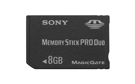 容量8GBのメモリースティックPROデュオ「MSX-M8GS」