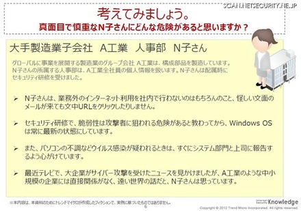 モデル事例1：製造業の人事部の若手女性社員Ｎ子さん、慎重かつ真面目な業務スタイルだが…