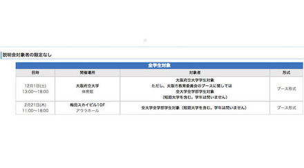 大阪市教員採用説明会