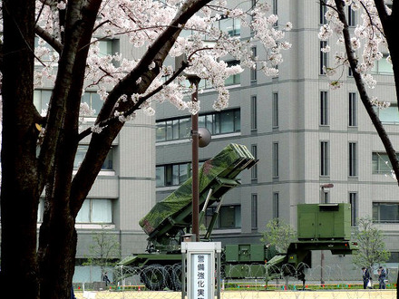 今年4月の飛翔体発射時にも今回と同様、防衛省本庁内にパトリオットPAC3が配備されている。