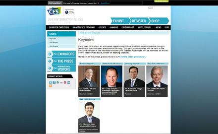 CES 2013 Keynotes