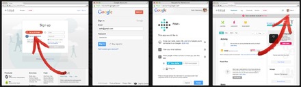 「Google＋ Sign-In」の利用例