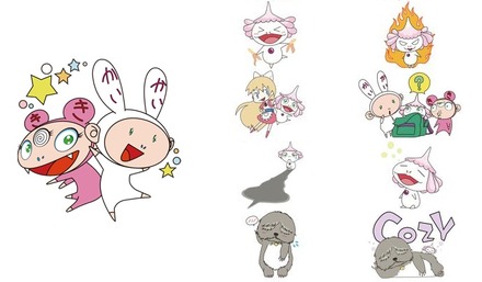 村上隆デザイン“くらげ坊”LINEスタンプが登場……『めめめのくらげ