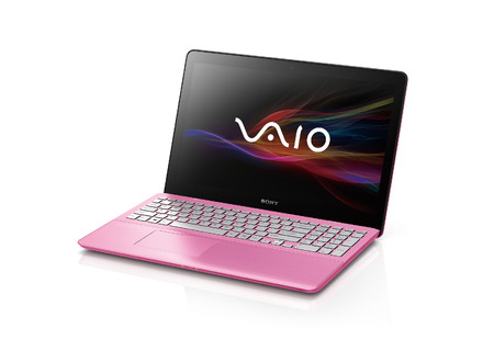 「VAIO Fit」シリーズのプレミアムモデル「VAIO Fit 15」にはピンクも用意