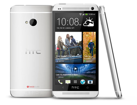 4.7インチ液晶の「HTC One」。6インチの「HTC One Max」、4.3インチの「HTC One Mini」と3サイズラインナップされそうだ