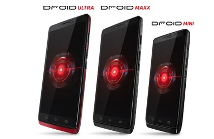「DROID」シリーズの新モデル「DROID MAXX」、「DROID ULTRA」、「DROID MINI」