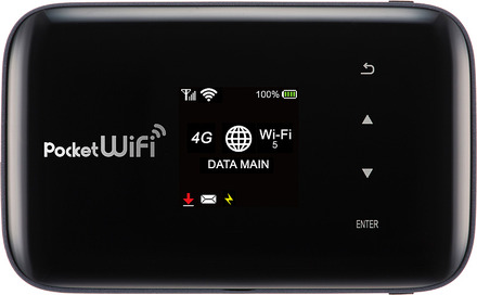 モバイルWi-Fiルータ「Pocket WiFi 203Z」。同型機のイー・アクセスの「Pocket WiFi GL09P」もソフトを更新
