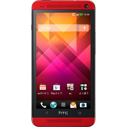 「HTC J One HTL22」に新色レッドメタル