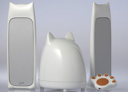 2.1ch multimedia CatSpeaker for iPod/MP3