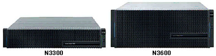 「IBM System Storage N3300」と「IBM System Storage N3600」