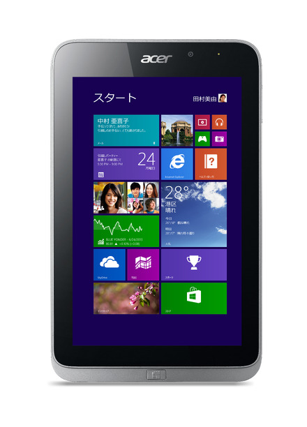 Windows 8.1搭載の8型タブレット「Iconia W4-820」