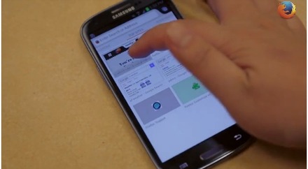 Android版Firefoxの新しいホーム画面（紹介動画より）