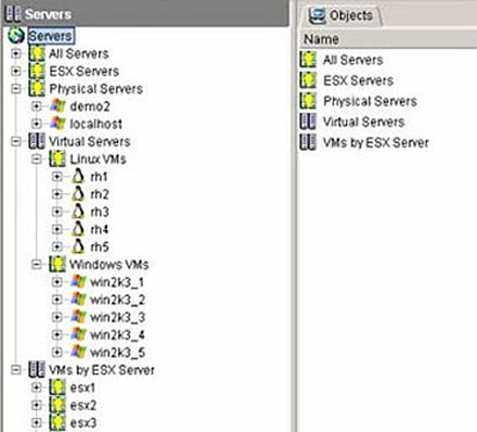 BladeLogic Operations Managerの操作画面