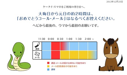 TCAでは「ヘビから最後の、ウマから最初のお願いです」と呼びかけ