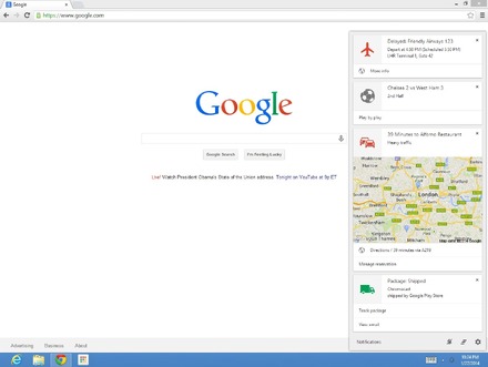 Google Nowがデスクトップ版Chromeで使用可能に