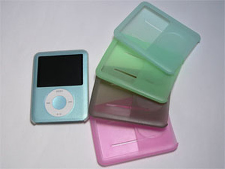 Silicon Case for 3rd iPod nano（カラーバリエーションはホワイト/ブラック/グリーン/ブルー/ピンクの5色）