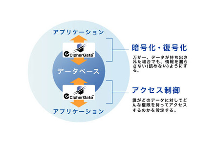 暗号化データベースのイメージ