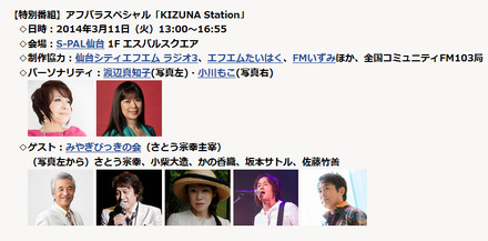 特別番組「アフパラスペシャル KIZUNA STATION」