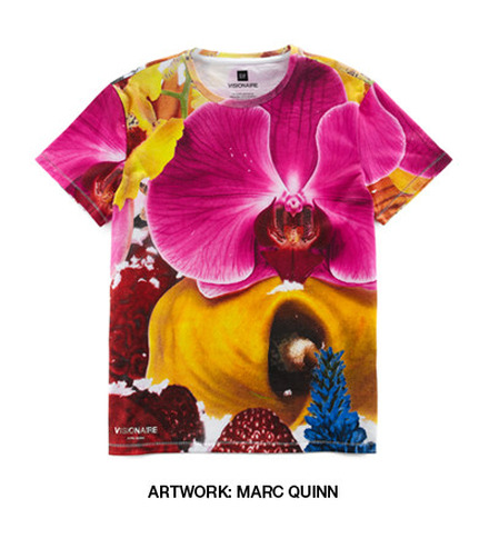 GAP×VISIONAIREのコラボTシャツ、マーク・クインのアートワーク