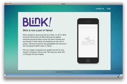 Blinkのホームページ