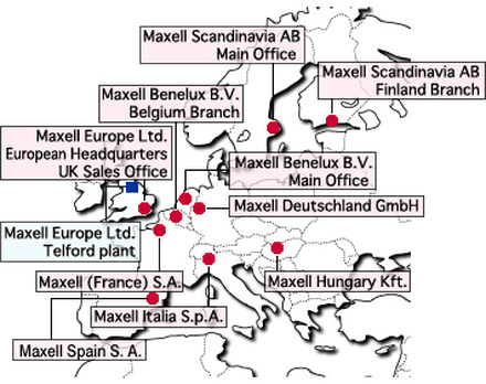 日立マクセルのヨーロッパ拠点