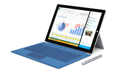 「Surface Pro 3」。キーボードカバーはオプションで12,800円
