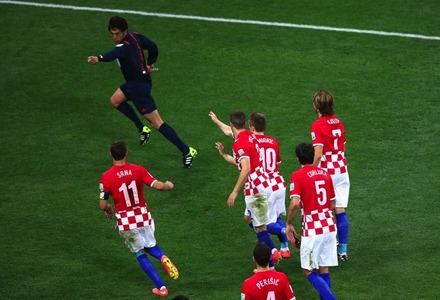 クロアチア対ブラジル戦　(c) Getty  Images