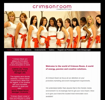 「Crimson Room」サイト