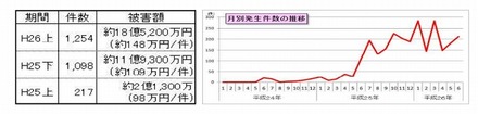 2014年上半期の被害発生状況