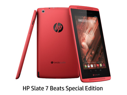 7インチのAndroidタブレット「HP Slate 7 Beats Special Edition」