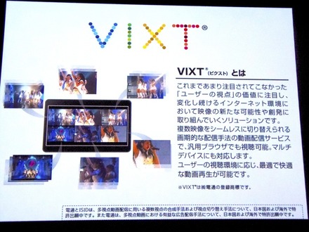 新しい映像の価値を創出する多視点動画視聴ソリューション「VIXT」。電通と電通国際情報サービスによる共同開発だ。