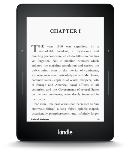 300ppi画面搭載の電子書籍端末上位モデル「Kindle Voyage」