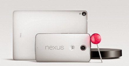 Android 5.0を搭載した「Nexus 6」と「Nexus 9」
