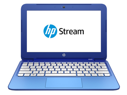 低価格ノートPC「HP Stream 11」。写真は英語キーボードだが、日本では日本語キーボード版が採用される