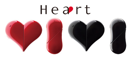 ハート型になる通話特化型PHS端末「Heart 401AB」がワイモバイルから3月に発売