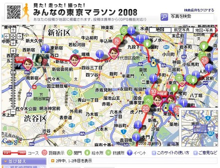 「見た！走った！撮った！みんなの東京マラソン 2008」