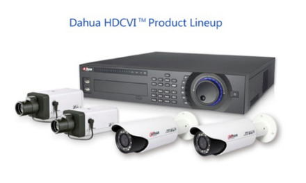 Dahuaで現在販売を行っている、HDCVI規格対応の防犯カメラシステムのラインナップ。既存の防犯カメラ用同軸ケーブルで、アナログカメラよりも高いハイビジョン画質（1080P）での映像伝送を可能にしている（画像はプレスリリースより）
