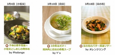 境町学校給食で提供されるレシピ