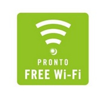「PRONTO FREE Wi-Fi」ロゴ