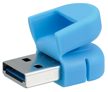 USB 3.0端子側。ほとんど端子しかないほどの小型モデル