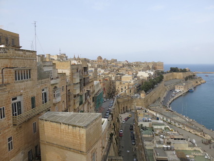 世界遺産に登録されているマルタの首都バレッタの街並み