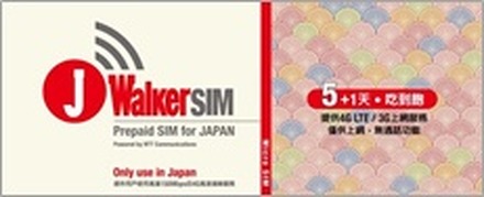 「J Walker SIM」パッケージビジュアル6日版