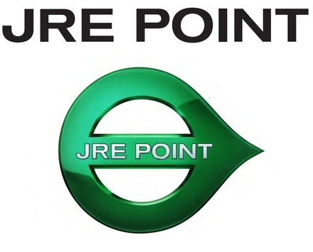 来年2月からサービスを開始するJR東日本の共通ポイント「JRE POINT」のロゴマーク。まず駅ビルのポイントを共通化する。