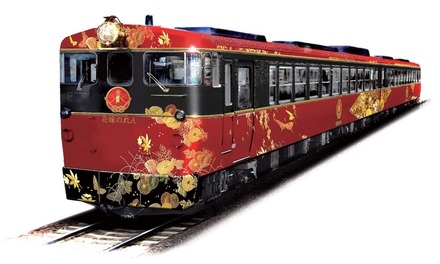 10月3日から運行を開始する『花嫁のれん』のイメージ。キハ48形気動車の改造車2両編成を使用する。