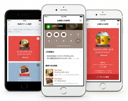 「LINE ショップカード」の利用イメージ