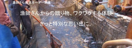 「漁師さん直送オーナー制度」公式サイトのトップページ