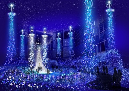 カレッタ汐留にて11月19日（木）～2016年2月14日（1月1日、2日を除く）の期間、Caretta Illumination 2015「カノン・ダジュール　Canyon d'Azur ～青い星の谷～」が開催される。