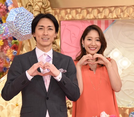 矢部浩之、吉田明世アナ【写真：竹内みちまろ】