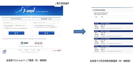 言語の切り替えは、Webサイトの右上部にある表示言語選択の項目から簡単に行うことができる。日本語、英語に加えて、中国語（簡体語・繁体語）、韓国語に新たに対応した（画像はプレスリリースより）